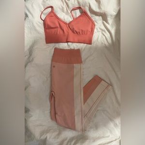 lululemon bra (6) and leggings (8) set